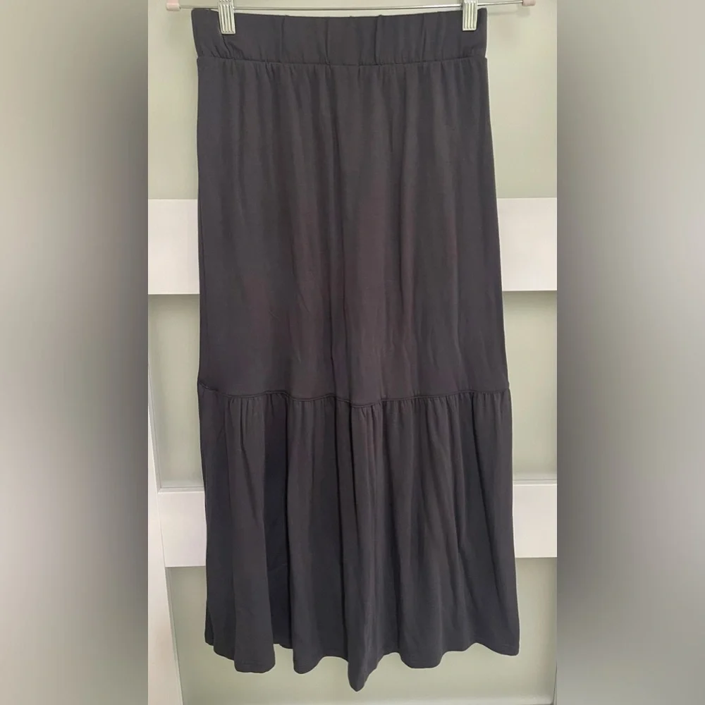 Z Supply Calissa Midi Skirt | Dark Gray | XS